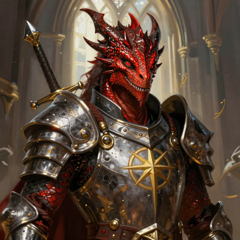 Kaelthar Vengeance, a Dragonborn Paladin