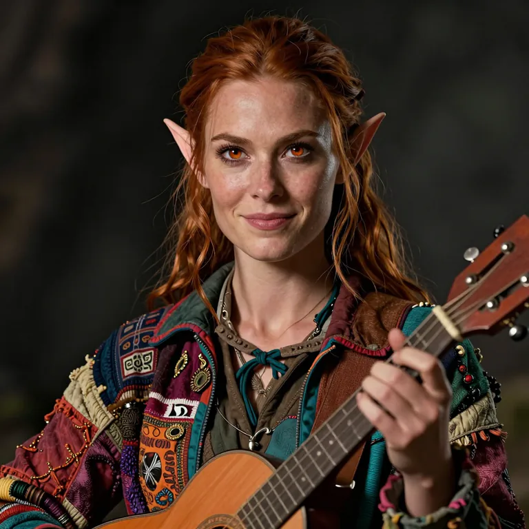Mialee Amastacia, a Half-Elf Bard